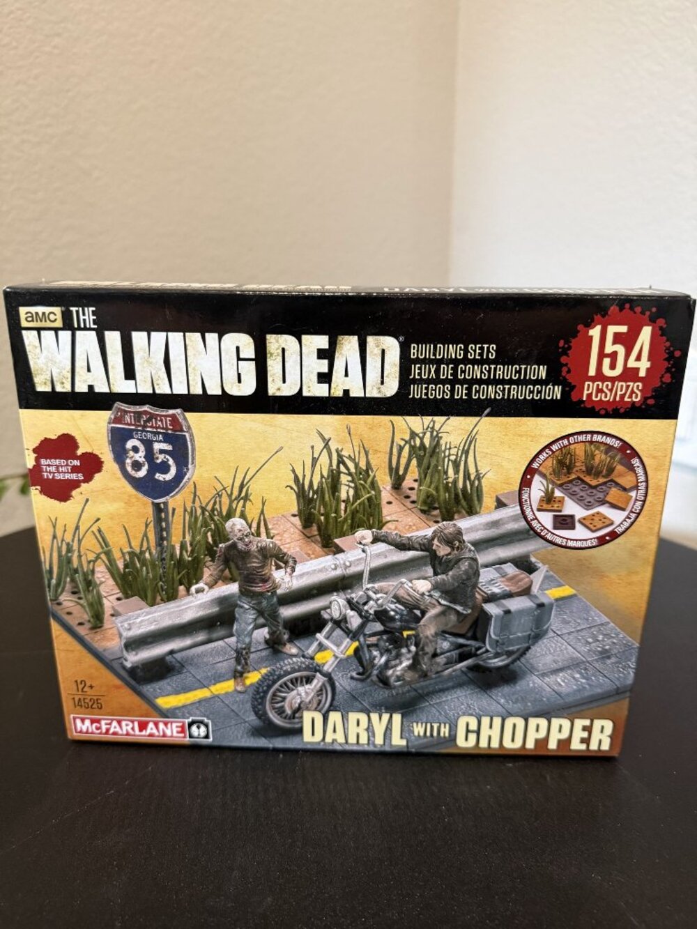 McFarlane Walking Dead Daryl with Chopper Building Set 154 Pieces #14525 Boxed